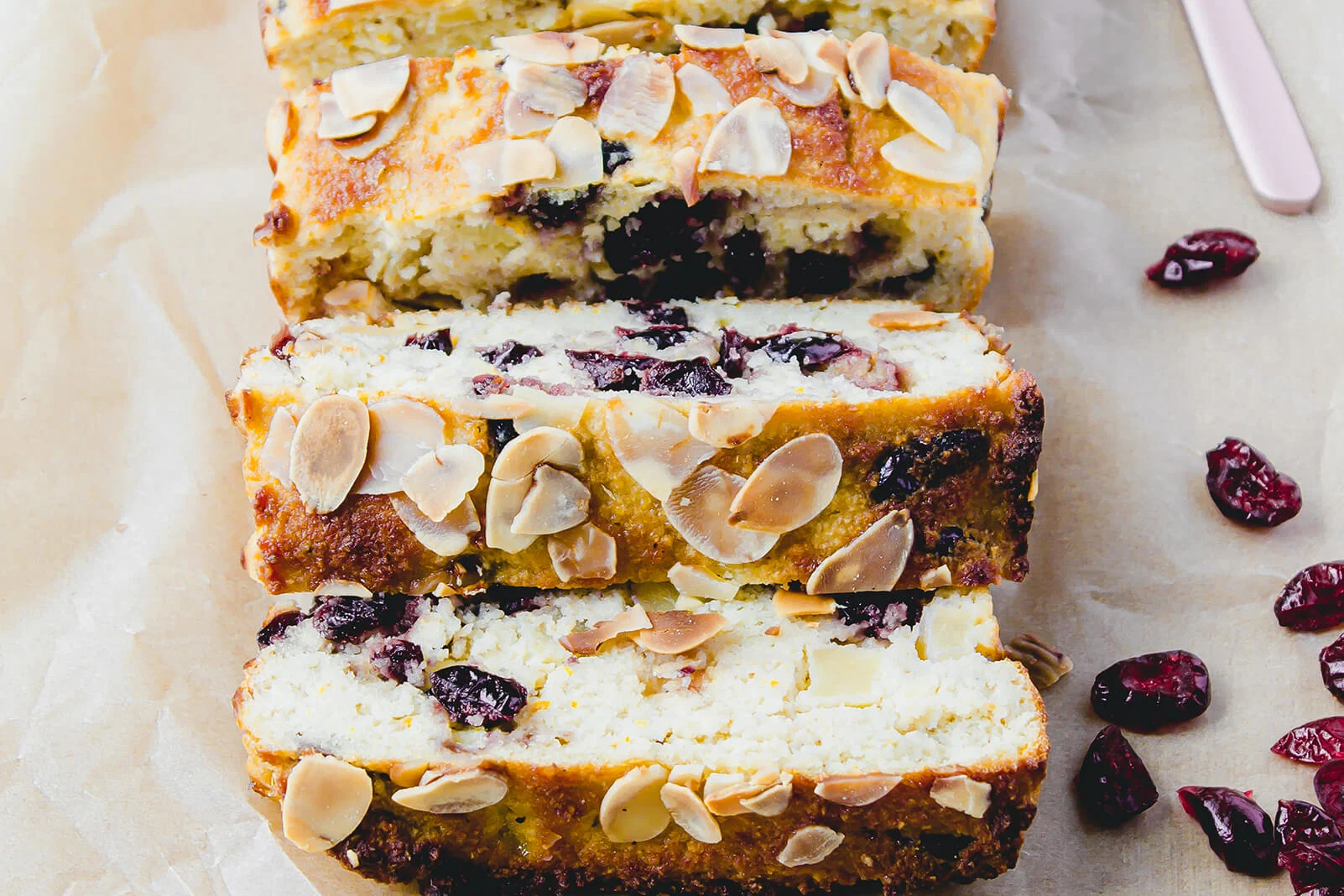 Cranberry Almond Slice