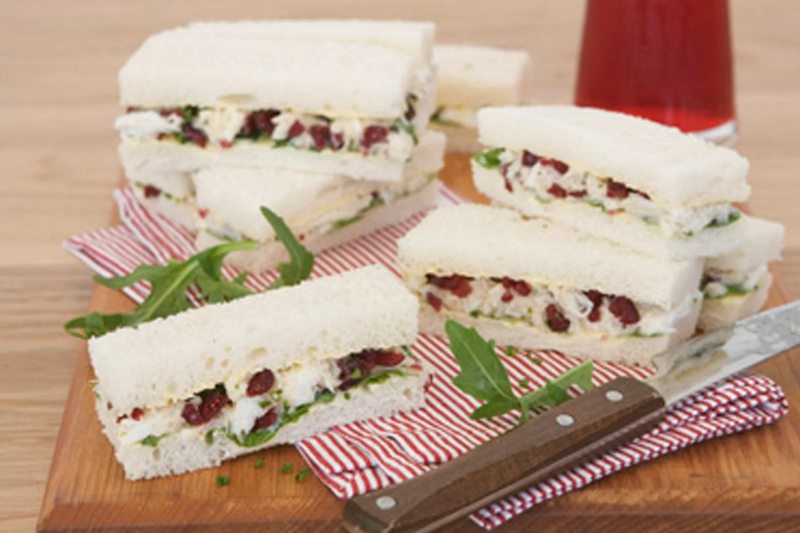 Crab Finger Sandwiches with Rocket & Craisins® Aioli