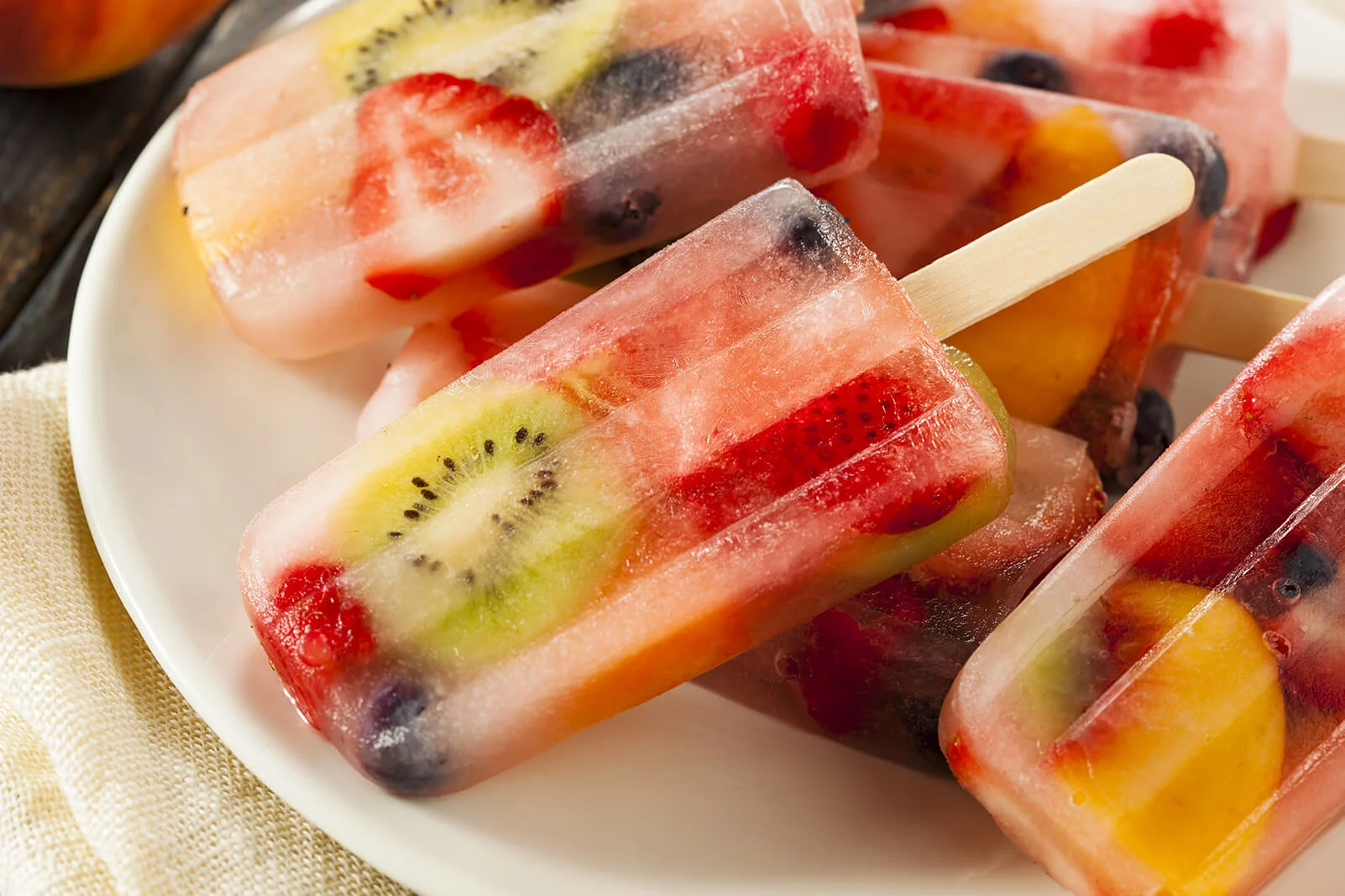 Strawberry Kiwi Ice Blocks